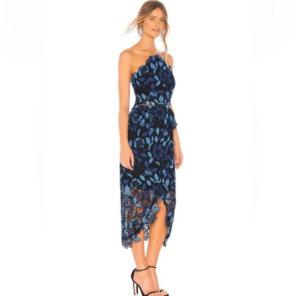 ELLIATT Times Dress in blue multi Navy - Picture 2 of 8